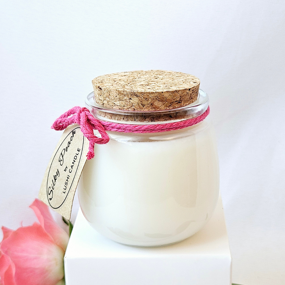 Silky Peach - Peach, Almond, Saffron | Coconut Wax | Hand Poured in UK