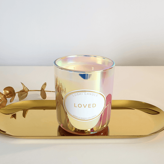 Loved - Iridescent jars | Berries and Cream scented candle