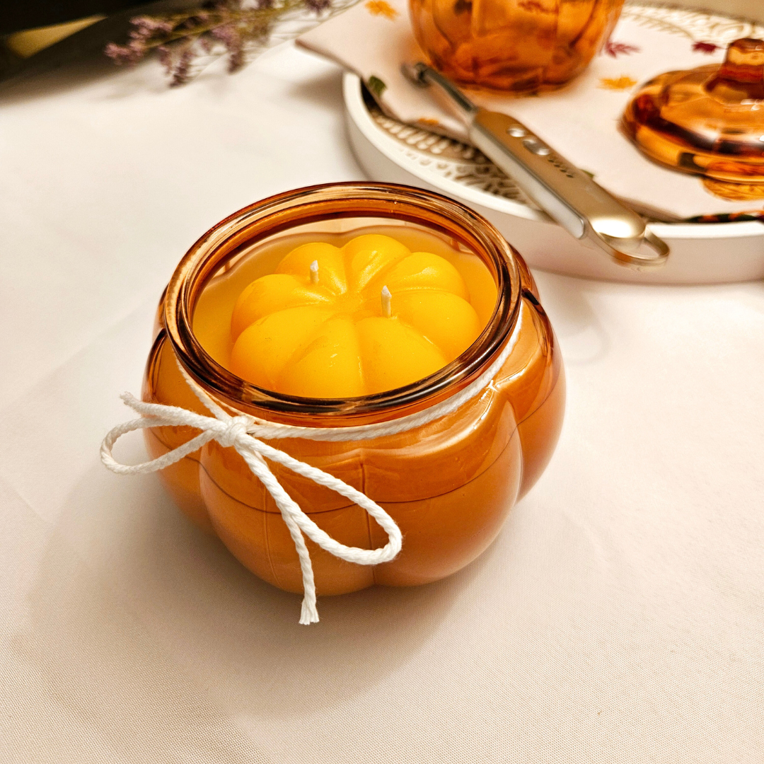Pumpkin Spice - Orange, Clove and Caramel in Pumpkin Jar  | Coconut Wax | Hand Poured in UK